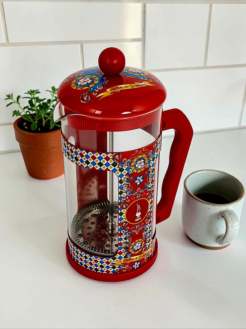 Dolce & Gabbana Collectible Piece Carretto Siciliano French Press Coffee Maker